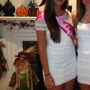 Abercrombie & Fitch mini white dress